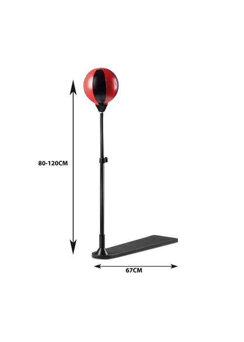 Toyrific Black/ Red Large Punch Ball With Gloves - One Size Image 2