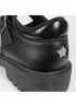 ToeZone Girls Black Mila Vegan Star Buckle School Shoe - Size 9 Infants Footwear Image 3