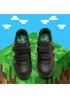ToeZone Boys Black Minecraft Rip Tape School Shoe - Size 9 Infants Image 2