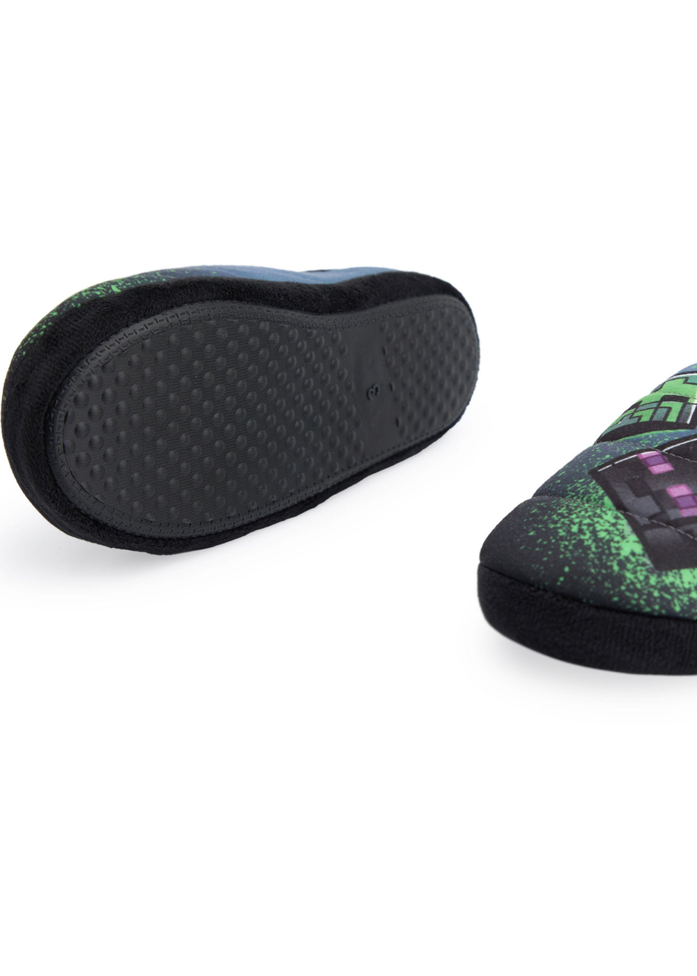 Vanilla Underground Minecraft Kids Multicoloured Grafitti Slip On Loafer Slippers (11 Younger - 5 Older) - 5 Infants Image 4