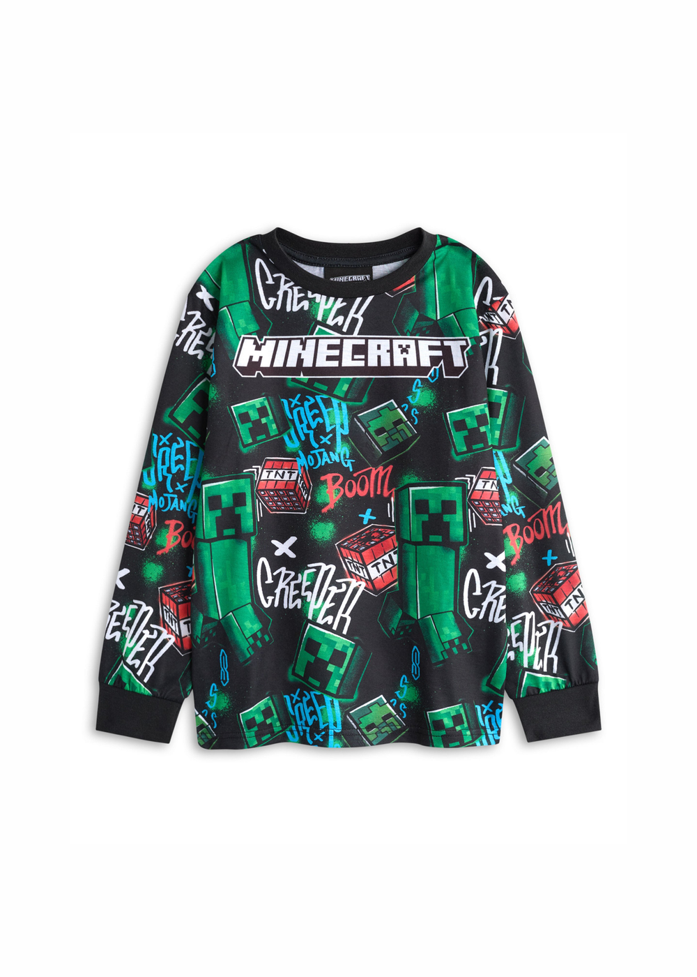 Vanilla Underground Minecraft Kids Multicoloured Creeper Pack of 2 Pyjama Set (5-14 Years) - Age 11-12 Years Image 2