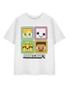 Vanilla Underground Minecraft Squares Kids White T-Shirt (3-14 Years) - Age 3-4 Years Image 1