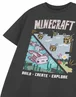 Vanilla Underground Minecraft Kids Grey Build Create Explore T-Shirt (3-14 Years) - Age 5-6 Years Image 5