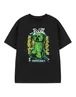 Vanilla Underground Minecraft Hostile Behaviour Kids Black T-Shirt (3-14 Years) - Age 11-12 Years Image 1