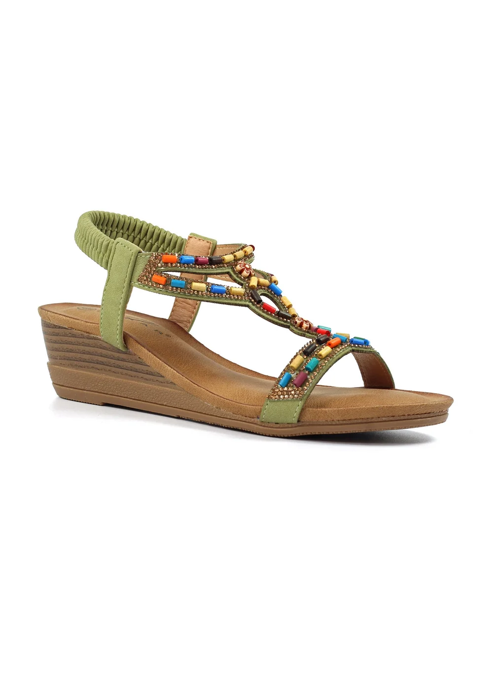 Lunar Khaki Epsom Sandal - Size 8 Image 2