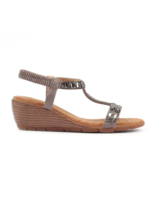 Lunar Pewter Macie Sandal - Size 5 Image 3