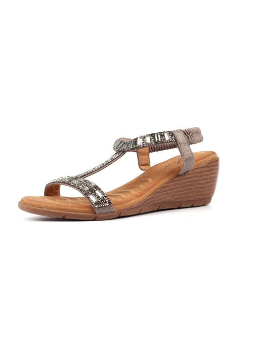 Lunar Pewter Macie Sandal - Size 5 Image 4