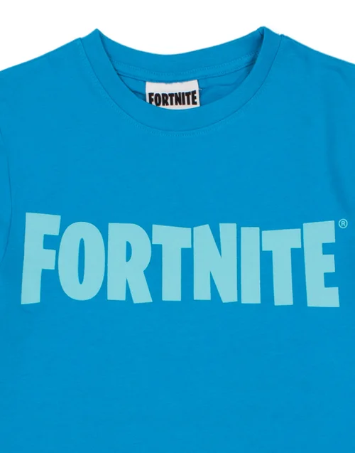 Vanilla Underground Fortnite Kids Logo Blue T-Shirt - Medium Image 2