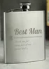 Personalised Best Man Hip Flask - One Size Image 2
