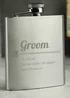 Personalised Memento Company Groom Hip Flask - One Size Image 2