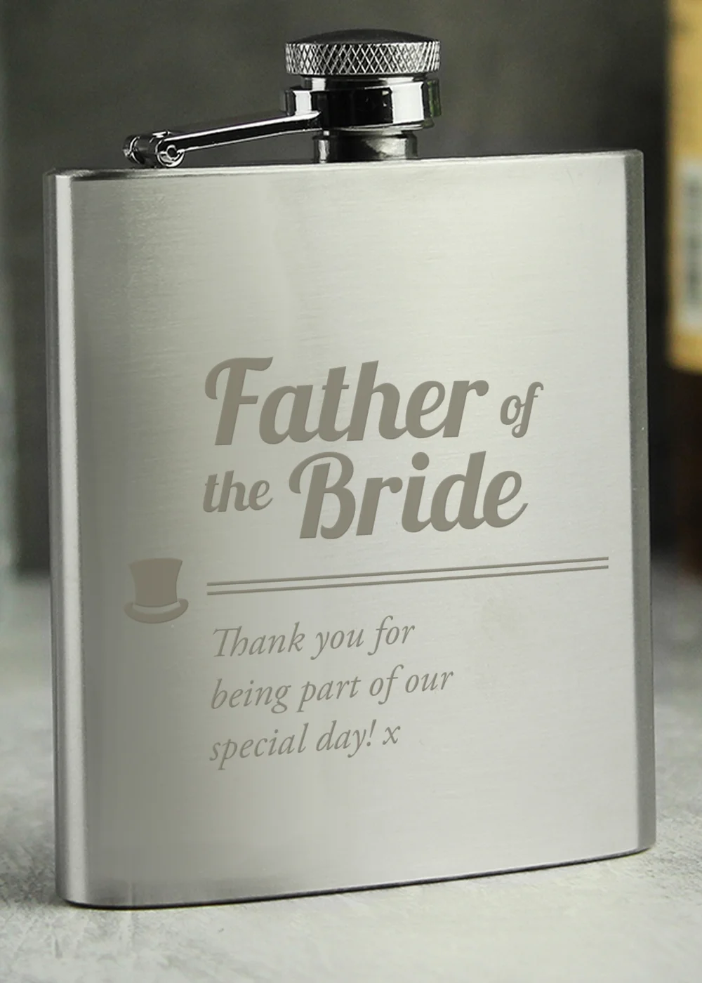 Personalised Memento Company Father of the Bride Hip Flask - One Size Image 2