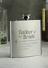 Personalised Memento Company Father of the Bride Hip Flask - One Size Image 1