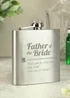 Personalised Memento Company Father of the Bride Hip Flask - One Size Image 3