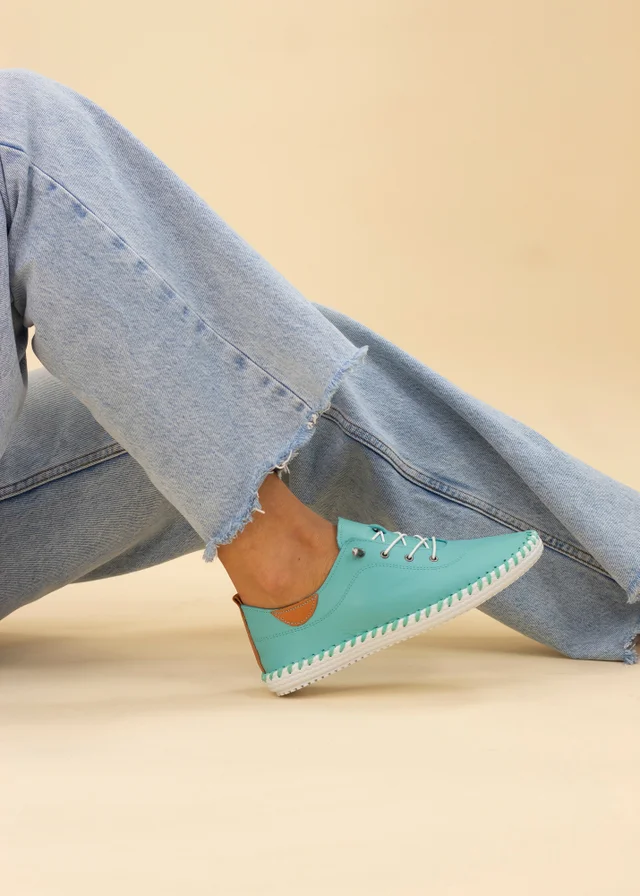 Lunar Turquoise St Ives Plimsoll