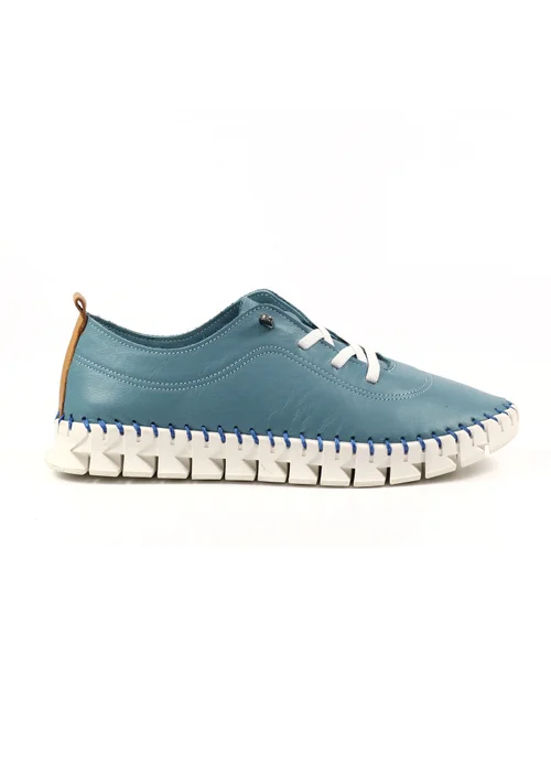 Lunar Light Blue St Austell Plimsoll - Size 7 Image 3