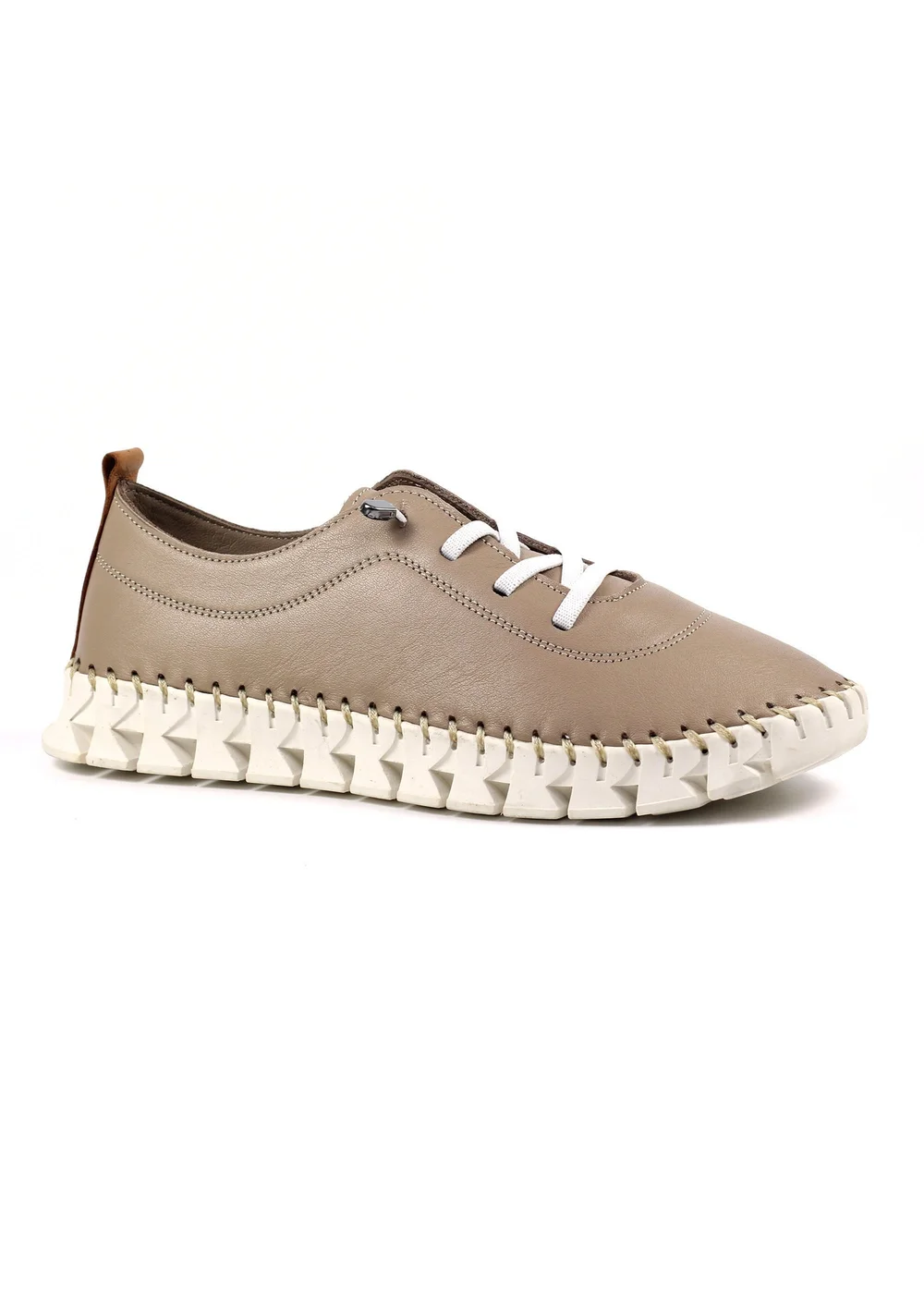 Lunar Taupe St Austell Plimsoll - Size 8 Image 2