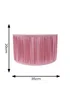 ValueLights Large Jess Fabric Faux Silk Pink Drum Ceiling Pendant Shade - Large Image 5