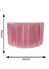 ValueLights Large Jess Fabric Faux Silk Pink Drum Ceiling Pendant Shade - Large Image 4