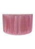 ValueLights Large Jess Fabric Faux Silk Pink Drum Ceiling Pendant Shade - Large Image 2