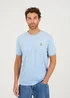 Brave Soul Light Blue Crew Neck T-Shirts with Contrast Piping 3-Pack - Extra Large Image 2