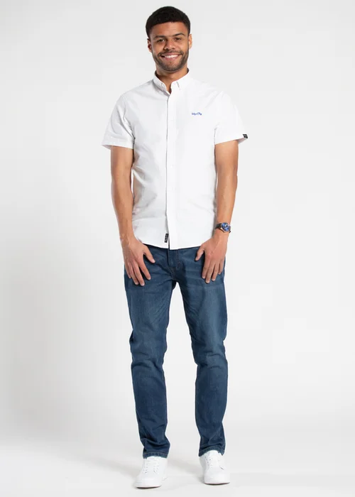 Tokyo Laundry White Cotton Short Sleeved Button-Up Oxford Shirt - XL Image 3