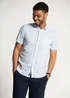 Tokyo Laundry Blue Linen Blend Button-Up Shirt with Chest Pocket - Small Image 4