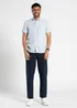 Tokyo Laundry Blue Linen Blend Button-Up Shirt with Chest Pocket - Small Image 3