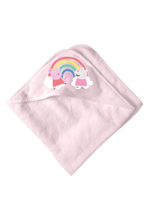 Peppa Pig Pink Lullabies Infant Hooded Towel - One Size Image 3