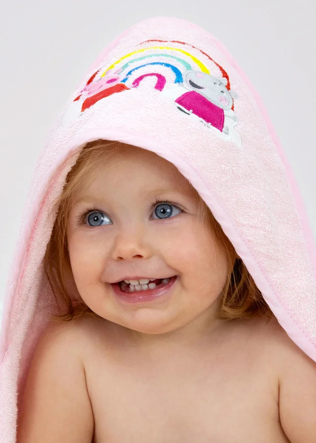 Peppa Pig Pink Lullabies Infant Hooded Towel