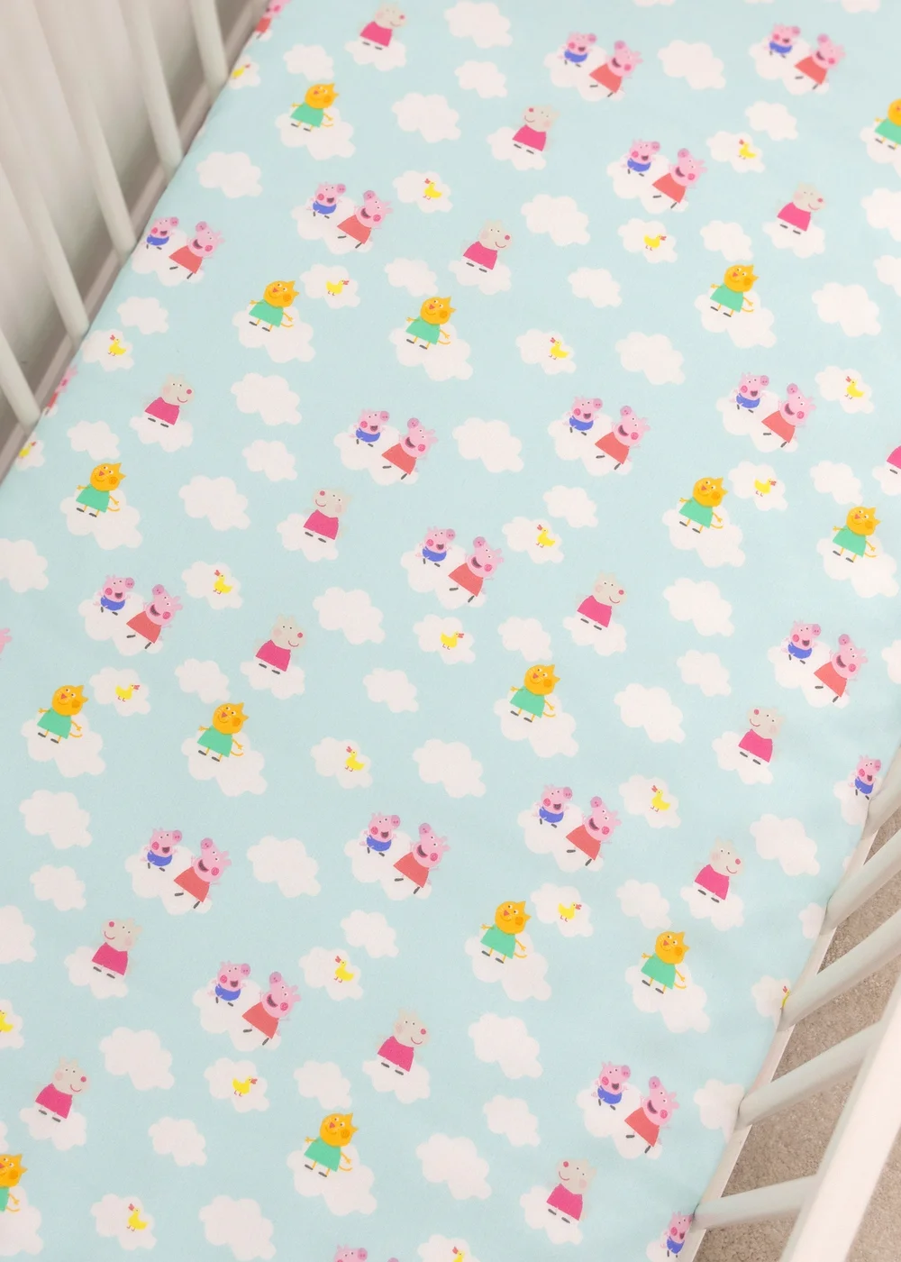 Peppa Pig Pink Lullabies Cot Bed Fitted Sheet Set of 2 - One Size Image 3