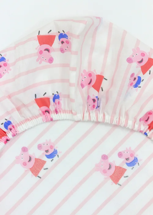 Peppa Pig Pink Lullabies Cot Bed Fitted Sheet Set of 2 - One Size Image 4