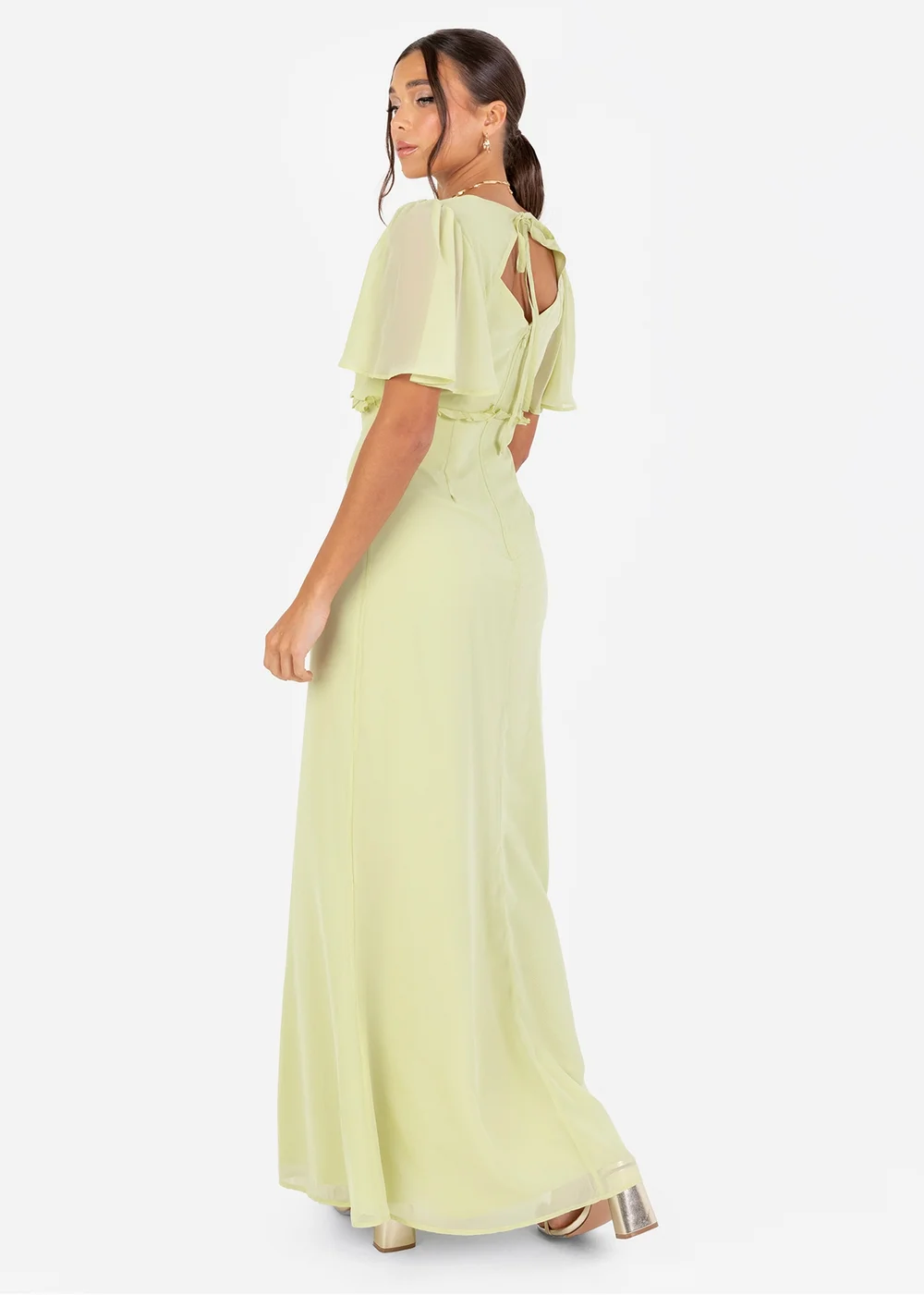 Anaya With Love Recycled Spring Green V Neck Maxi Dress - 14 Image 2