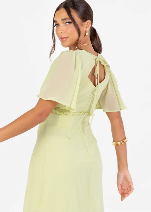 Anaya With Love Recycled Spring Green V Neck Maxi Dress - 14 Image 4