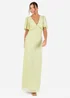 Anaya With Love Recycled Spring Green V Neck Maxi Dress - 14 Image 1