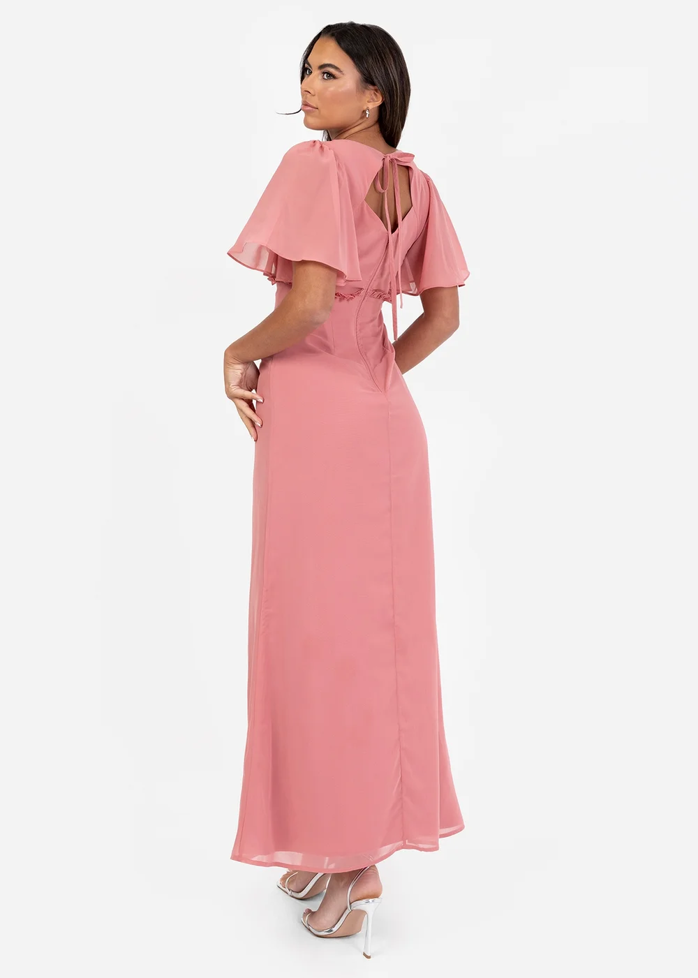 Anaya With Love Recycled Dusty Rose V Neck Maxi Dress - 26 Image 2