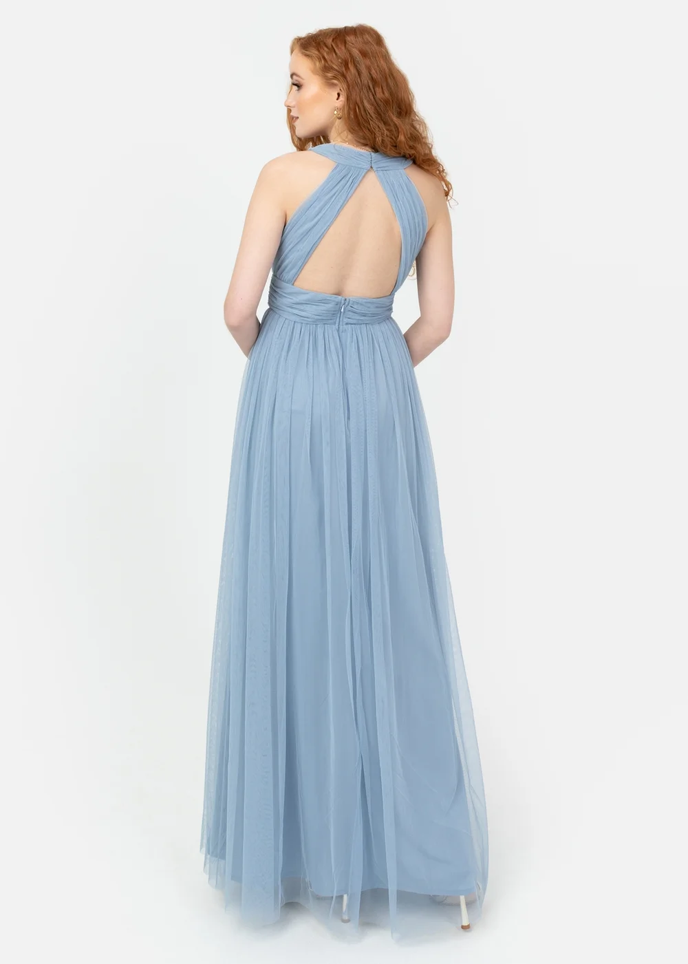 Anaya With Love Recycled Soft Blue Open Back Maxi Dress - 14 Image 2