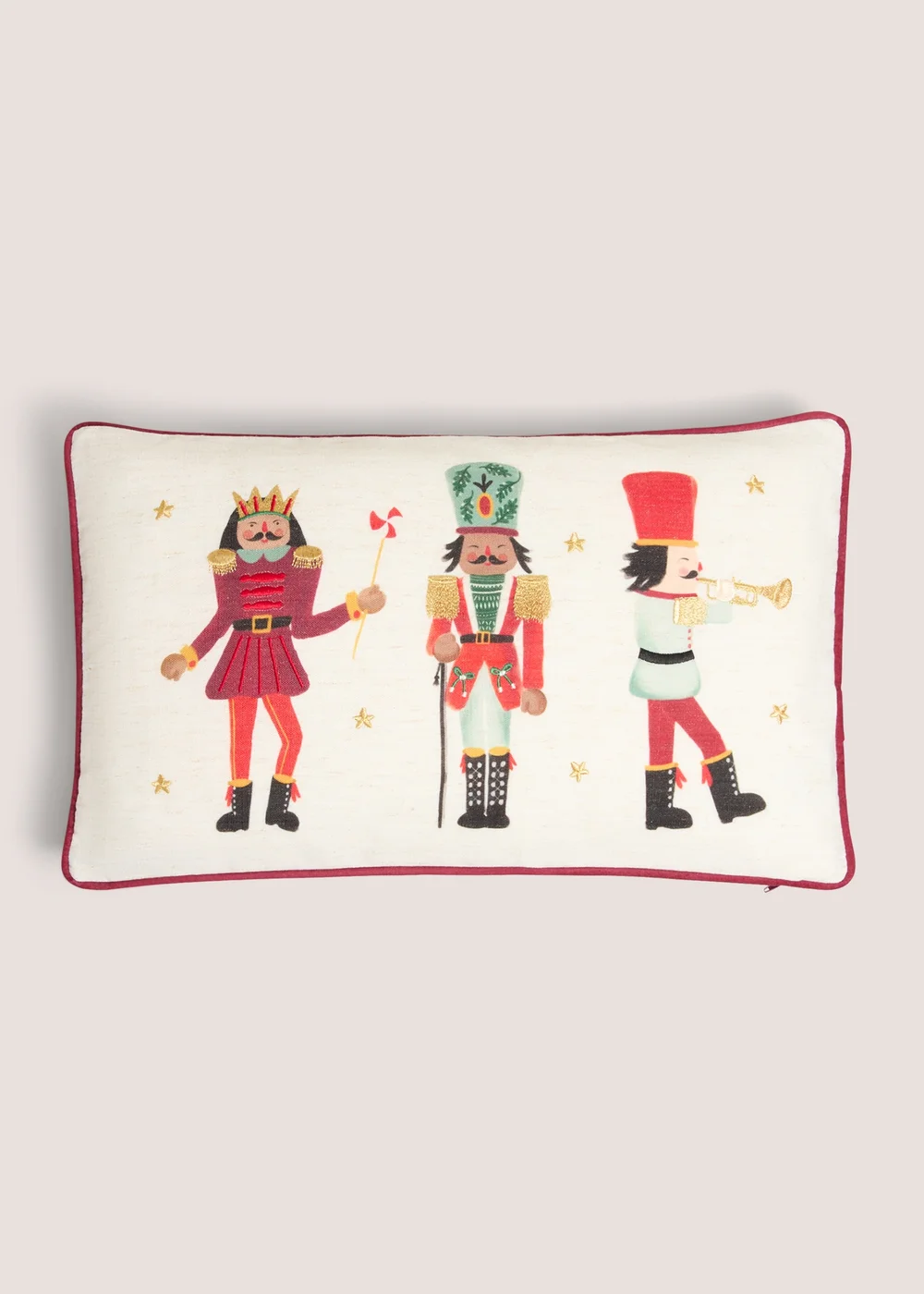 Cream Nutcracker Cushion Image 1