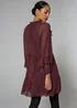 Et Vous Burgundy Frill Sleeve Boho Mini Dress - 14 Image 3