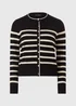 Et Vous Black Mono Stripe Button Cardigan - 12 Image 3