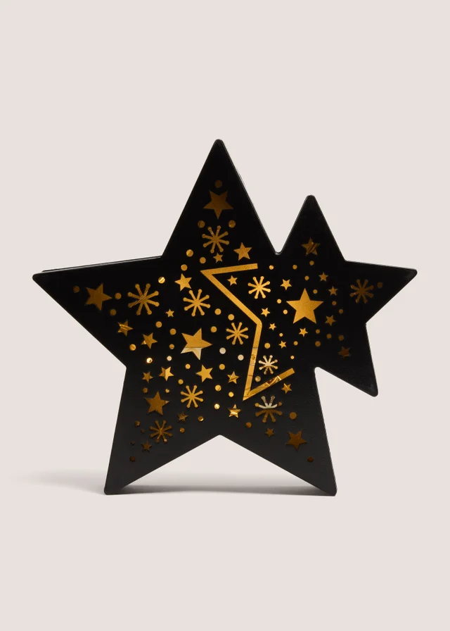 Duo Wooden Star LED Light