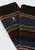 Heatholders Multicoloured Striped Socks - Sizes 6-11 Image 2