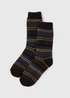 Heatholders Multicoloured Striped Socks - Sizes 6-11 Image 1