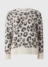 Cream Animal Print Jacquard Jumper - Extra small Image 4