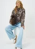 Brown Jacquard Mark Jumper - 3XL Image 1