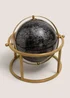 Black Globe On Gold Stand Image 1
