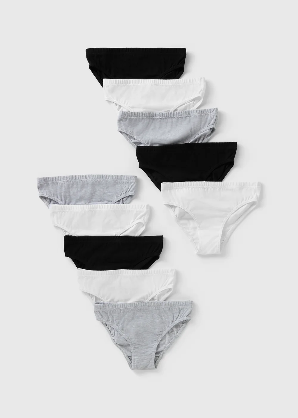 10 Pack Boys Multicolour Mono Briefs (1.5-13yrs) - 1.5 - 2 Years Image 1