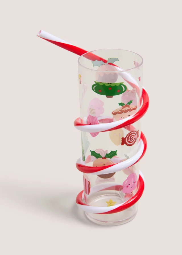 Kids Christmas Twisty Straw Tumbler