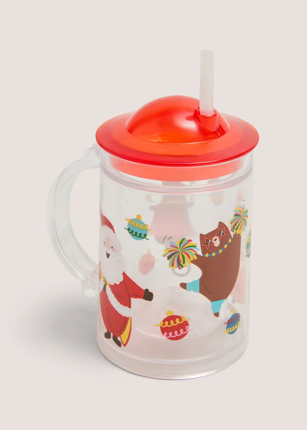 Kids Glitter Christmas Tumbler Image 1