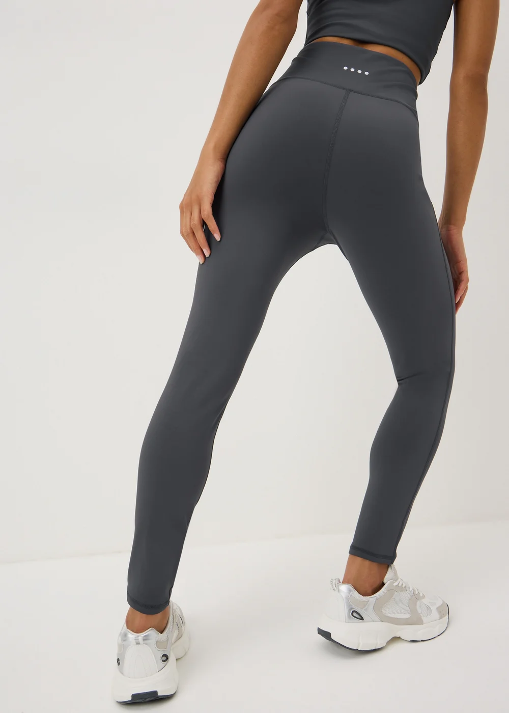 Grey Wrap Waist Leggings - 20 Image 3