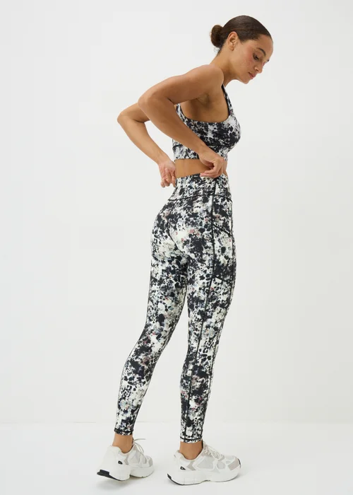 Splatter Print Gym Leggings - 22 Image 2
